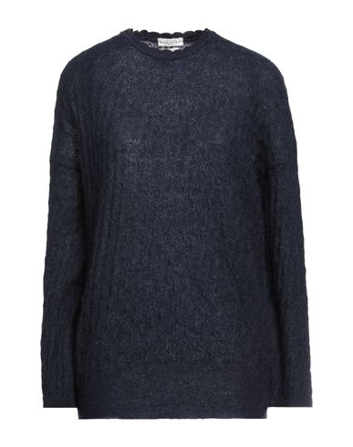 Ballantyne Woman Sweater Midnight Blue Size 6 Mohair Wool, Polyamide, Wool