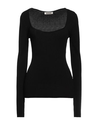 Aeron Woman Sweater Black Size M Rayon, Polyester