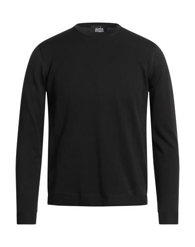 Alpha Studio Man Sweater Black Size 48 Polypropylene