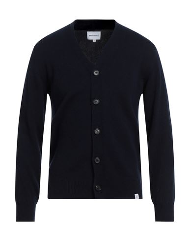 NORSE PROJECTS NORSE PROJECTS MAN CARDIGAN NAVY BLUE SIZE S WOOL