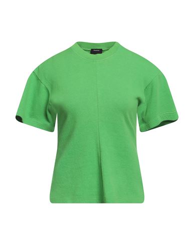 Shop Proenza Schouler Woman T-shirt Green Size M Cotton, Nylon, Elastane