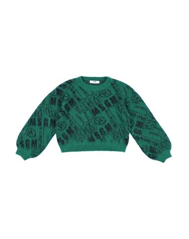 Msgm Babies'  Toddler Girl Sweater Green Size 6 Acrylic, Polyamide, Viscose, Wool