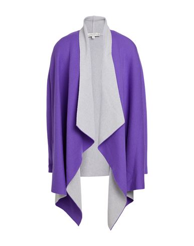 Barbara Lohmann Woman Cardigan Purple Size 12 Cashmere, Polyamide, Elastane