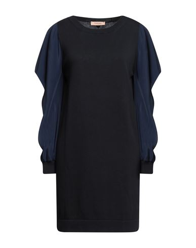 Twinset Woman Sweater Midnight Blue Size S Cotton, Acetate, Silk