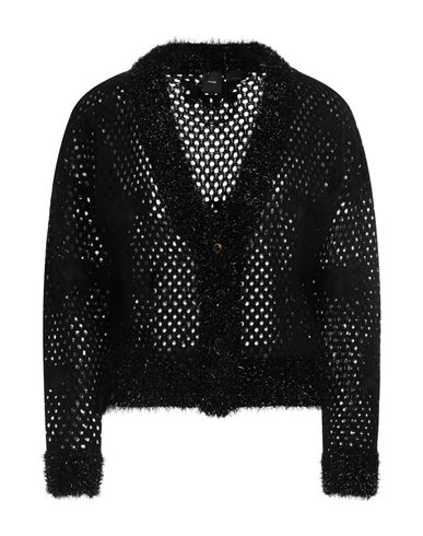 Pinko Woman Cardigan Black Size L Acrylic, Polyamide, Wool, Mohair Wool