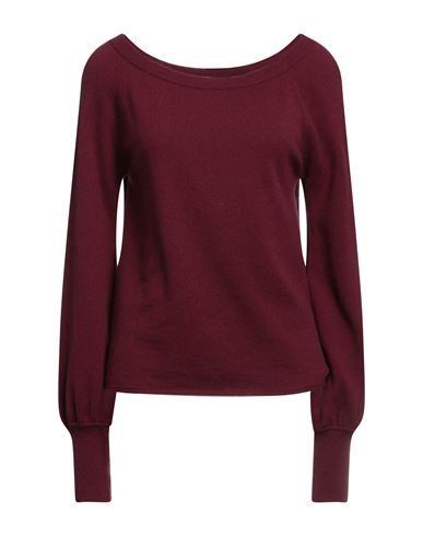 Semicouture Woman Sweater Burgundy Size S Cashmere, Polyamide In Red