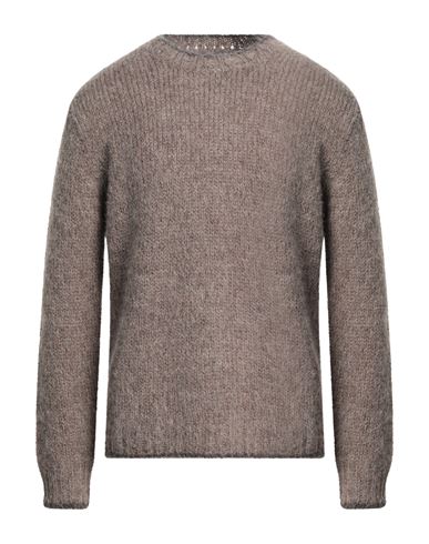 Bellwood Man Sweater Khaki Size 36 Mohair Wool, Alpaca Wool, Acrylic, Polyamide In Beige