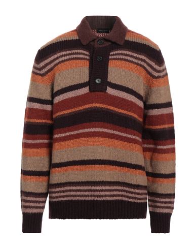 Roberto Collina Man Sweater Brown Size 44 Baby Alpaca Wool, Nylon, Wool