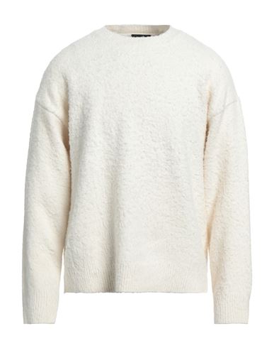 Roberto Collina Man Sweater Cream Size 40 Cotton, Nylon, Elastane In White