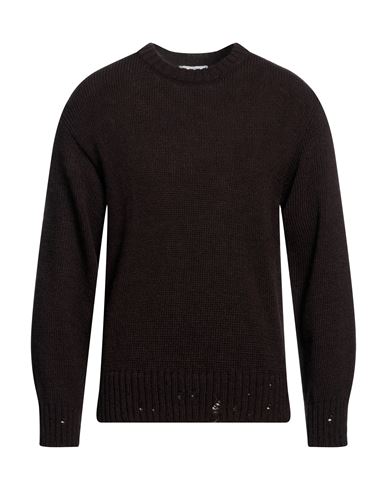 Bellwood Man Sweater Dark Brown Size L Acrylic, Alpaca Wool, Wool, Viscose