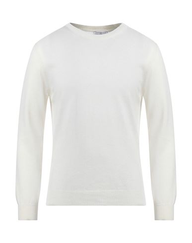 Bellwood Man Sweater Cream Size 38 Cashmere, Silk In White