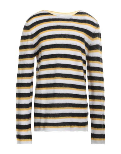 Marni Man Sweater Yellow Size 40 Virgin Wool, Mohair Wool, Polyamide, Wool