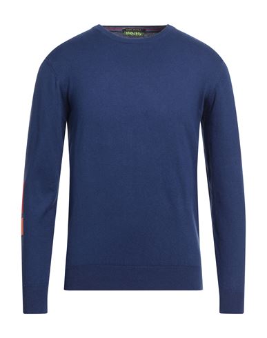 Shop Shockly Man Sweater Blue Size 44 Cotton, Cashmere