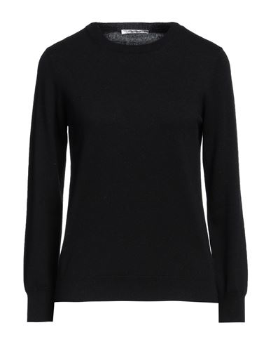 Shop Kangra Woman Sweater Black Size 10 Cashmere, Merino Wool, Silk