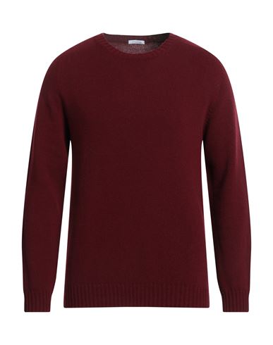 Malo Man Sweater Burgundy Size 46 Virgin Wool, Cashmere In Red