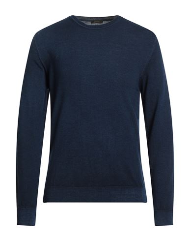 Officina 36 Man Sweater Midnight Blue Size Xl Merino Wool