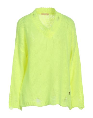 Shop ★ Art Shopart Woman Sweater Lime Green Size M Acrylic, Polyamide, Viscose, Wool In Green