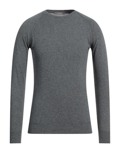 Andrea Fenzi Man Sweater Grey Size 46 Merino Wool, Viscose, Polyamide, Cashmere