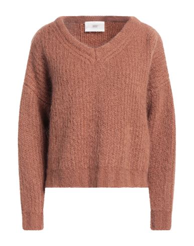 Solotre Woman Sweater Light Brown Size 2 Mohair Wool, Acrylic, Polyamide, Elastane In Beige