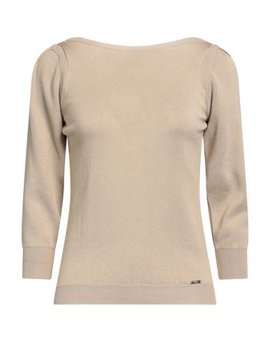 Shop Liu •jo Woman Sweater Beige Size S Viscose, Polyamide, Polyester