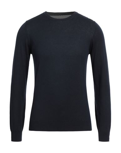 Laneus Man Sweater Navy Blue Size 36 Silk, Cashmere