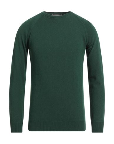 Andrea Fenzi Man Sweater Emerald Green Size 46 Merino Wool, Viscose, Polyamide, Cashmere