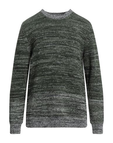 Dondup Man Sweater Green Size 42 Wool In Green