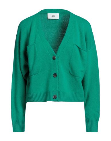 Solotre Woman Cardigan Emerald Green Size 1 Wool, Cashmere