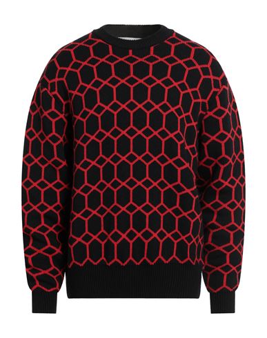 Amaranto Man Sweater Red Size M Wool, Acrylic