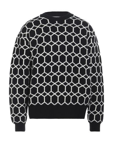 Amaranto Man Sweater Black Size L Wool, Acrylic