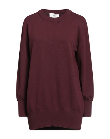 Solotre Woman Sweater Brown Size 4 Wool In Red
