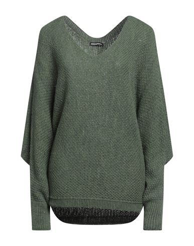 Biancoghiaccio Woman Sweater Green Size 1 Acrylic, Wool, Viscose, Alpaca Wool