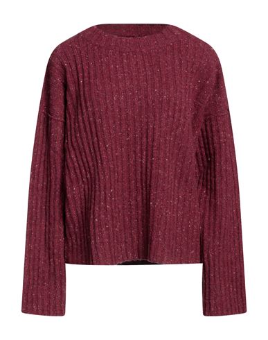 Solotre Woman Sweater Garnet Size 2 Wool, Polyamide, Alpaca Wool In Red