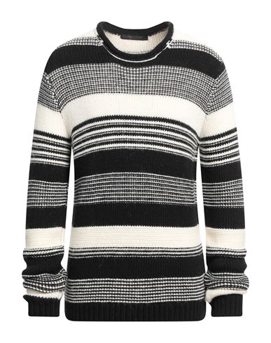 Messagerie Man Sweater Black Size 40 Acrylic, Alpaca Wool, Wool, Merino Wool