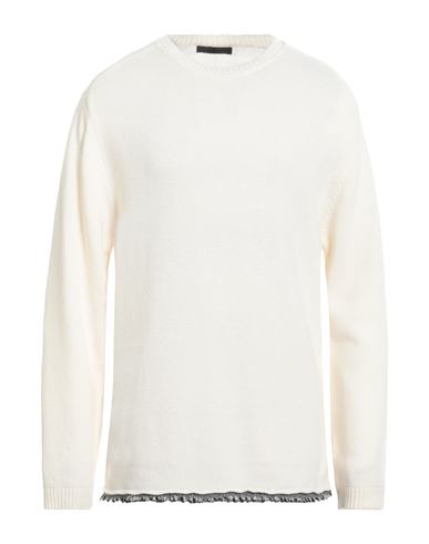Messagerie Man Sweater Ivory Size 42 Acrylic, Alpaca Wool, Wool, Merino Wool In White