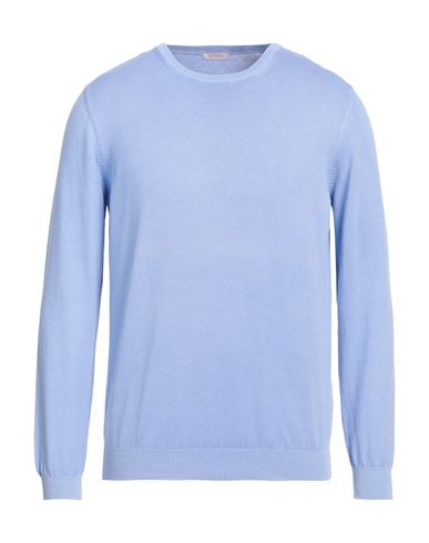Rossopuro Man Sweater Light Blue Size 4 Cotton
