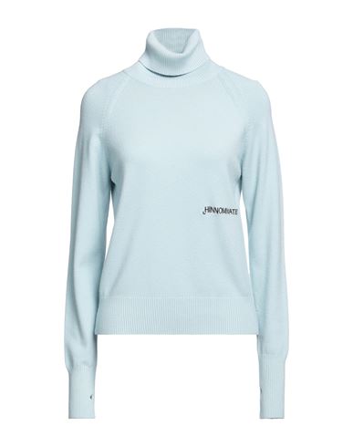 Hinnominate Woman Turtleneck Sky Blue Size Xs Viscose, Polyester, Polyamide