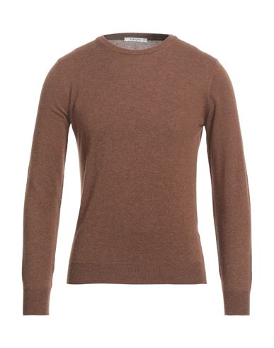 Kangra Cashmere Kangra Man Sweater Brown Size 36 Merino Wool In Brown