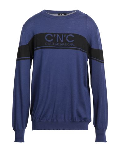 C'n'c' Costume National Man Sweater Bright Blue Size Xxl Virgin Wool, Acrylic
