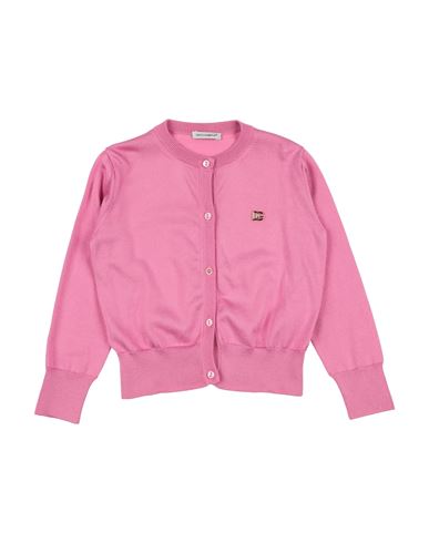 Dolce & Gabbana Toddler Girl Cardigan Pink Size 5 Silk, Bronze In Pink