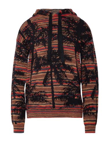 Laneus Man Sweater Brown Size 40 Textile Fibers, Alpaca Wool, Polyamide, Virgin Wool, Viscose