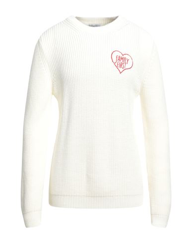 Shop Family First Milano Man Sweater Cream Size S Wool, Polyamide, Acrylic In White