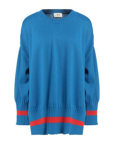 Akep Woman Sweater Azure Size M Wool, Acrylic In Blue