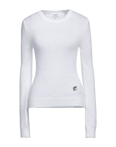 Loewe Woman Sweater White Size M Viscose, Polyamide, Elastane