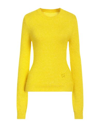 Loewe Woman Sweater Yellow Size L Viscose, Polyamide, Elastane