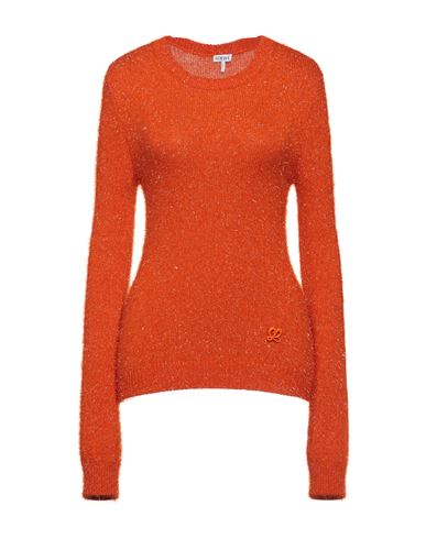 Loewe Woman Sweater Orange Size M Viscose, Polyamide, Elastane
