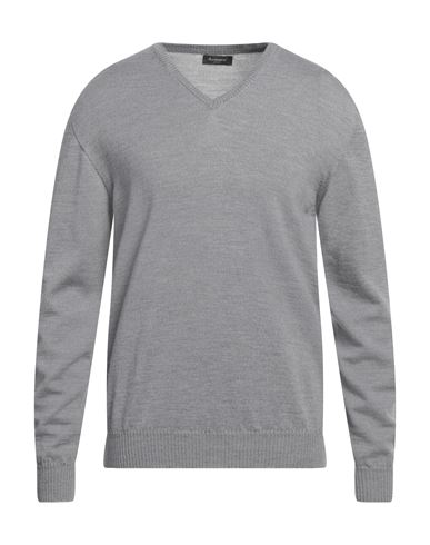Arovescio Man Sweater Grey Size 40 Merino Wool