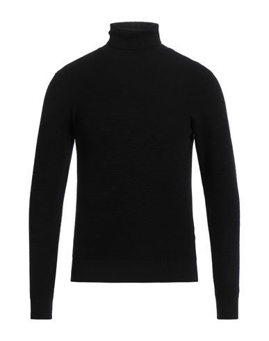 Filippo De Laurentiis Man Turtleneck Black Size 36 Merino Wool