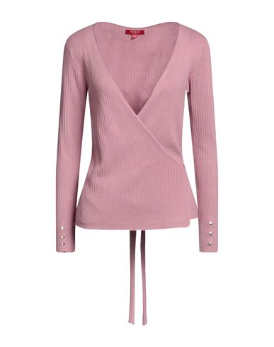 Guess Woman Wrap Cardigans Pink Size S Viscose, Nylon