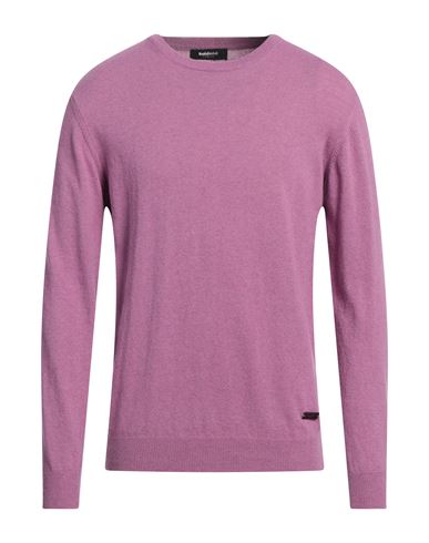 Baldinini Man Sweater Mauve Size Xl Wool, Viscose, Polyamide, Cashmere In Purple